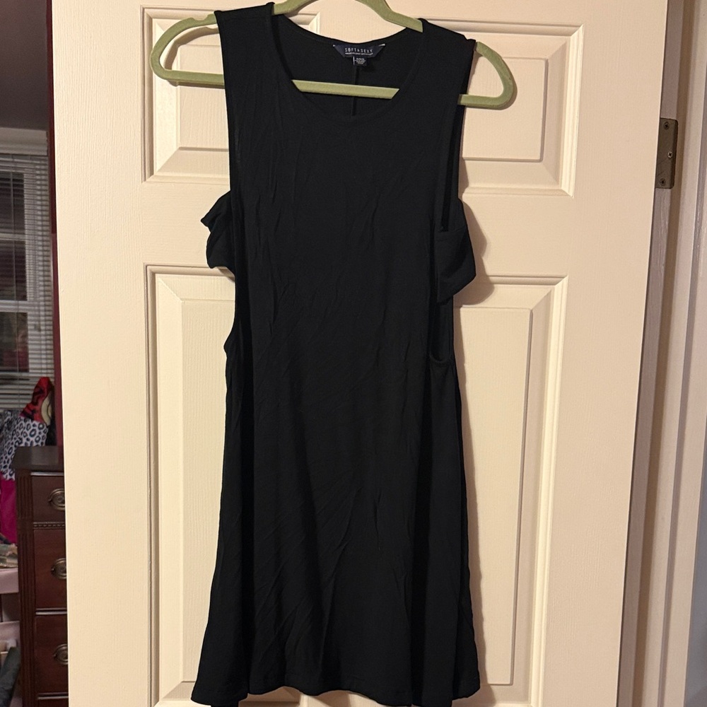 Sleeveless Mini Dress with Side Cutouts